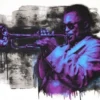 Mr. Brainwash Miles Davis - Mr Brainwash Poster Print MBW Purple And Blue Street Art 2 Mr. Brainwash Miles Davis - Mr Brainwash Poster Print MBW Purple And Blue Street Art