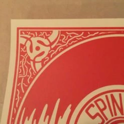 Spin Me Flip Me - 2014 Art Print Nick Perry Hand Signed Edition Of X/9 No Vinyl Gig Posters