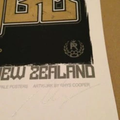 Queens Of The Stone Age - 2014 Rhys Cooper Poster NIN QOTSA Vector Arena Auc