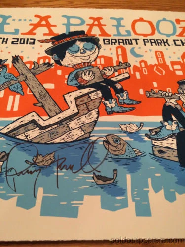 Michael Sieben Lollapalooza - 2013 Artist Poster Print SIGNED & NUMBERED Perry Farrell Sieben Gig Posters 8 Michael Sieben Lollapalooza - 2013 Artist Poster Print SIGNED & NUMBERED Perry Farrell Sieben Gig Posters