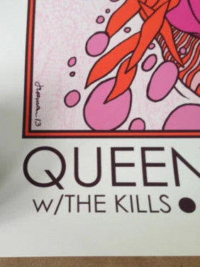 Queens Of The Stone Age - 2013 Jermaine Rogers Poster Print Boston MA Kills 7 Queens Of The Stone Age - 2013 Jermaine Rogers Poster Print Boston MA Kills