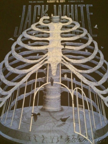 Jack White - 2014 DKNG Poster Print 1st Edition Midland Theater Kansas City Gig Posters 3 Jack White - 2014 DKNG Poster Print 1st Edition Midland Theater Kansas City Gig Posters