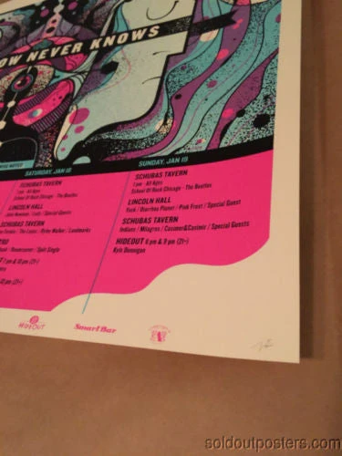 Art Prints Tomorrow Never Knows - 2014 Delicious Design Poster Print Chicago, IL 6 Art Prints Tomorrow Never Knows - 2014 Delicious Design Poster Print Chicago, IL