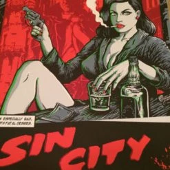Sin City 2 - 2014 Cristiano Suarez Poster A Dame To Kill For Movie Print Movie/TV Posters