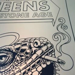 Queens Of The Stone Age - 2014 Justin Hampton Poster Print QOTSA Portland, GOLD