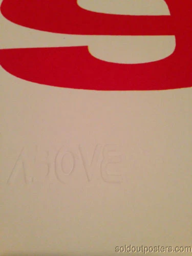 Art Prints Flipper - 2013 ABOVE Poster Print Normal Flipper Edition Of 50 Signed And #d 9 Art Prints Flipper - 2013 ABOVE Poster Print Normal Flipper Edition Of 50 Signed And #d