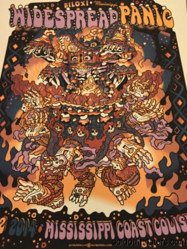 Gig Posters Widespread Panic 2014 Guy Burwell Poster Print Mississippi Coast Coliseum Biloxi 3 Gig Posters Widespread Panic 2014 Guy Burwell Poster Print Mississippi Coast Coliseum Biloxi