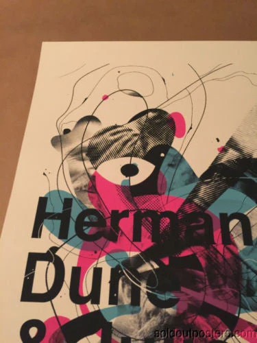 Herman Dune & Julie Doiron - 2009 Delicious Design Poster Print Chicago, IL 4 Herman Dune & Julie Doiron - 2009 Delicious Design Poster Print Chicago, IL