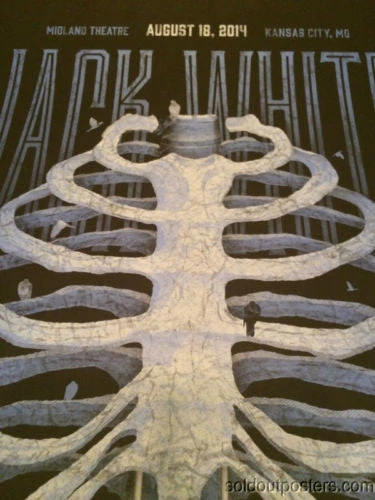 Jack White - 2014 DKNG Poster Print 1st Edition Midland Theater Kansas City Gig Posters 4 Jack White - 2014 DKNG Poster Print 1st Edition Midland Theater Kansas City Gig Posters