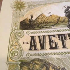 The Avett Brothers - 2014 Zeb Love Poster Print Shrine Auditorium Los Angeles Gig Posters