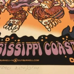 Gig Posters Widespread Panic 2014 Guy Burwell Poster Print Mississippi Coast Coliseum Biloxi 15 Gig Posters Widespread Panic 2014 Guy Burwell Poster Print Mississippi Coast Coliseum Biloxi
