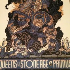 Queens Of The Stone Age - 2014 Guy Burwell Poster Print Primus Kansas City MO