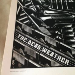 The Dead Weather 07/28/2009 Rob Jones Poster Print Chicago Vic Night 1 S/N Chicago, IL