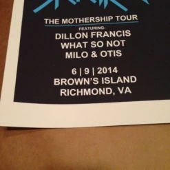 Gig Posters Skrillex - 2014 Tim Doyle Poster Print Dillon Francis What So Not Milo & Otis