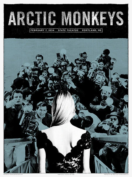 Arctic Monkeys - 2014 Third Alert Designs Poster Portland 4 Arctic Monkeys - 2014 Third Alert Designs Poster Portland