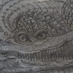 Art Prints The Enormous Crocodile - 2015 Zeb Love Original Sketch Drawing