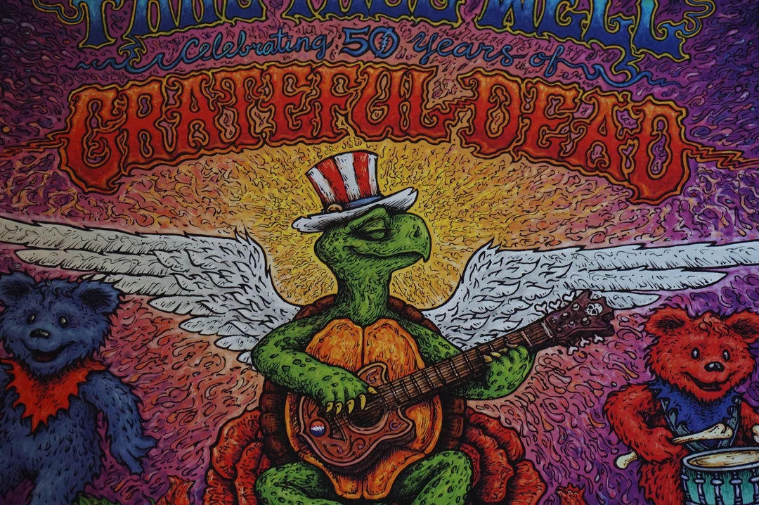 Grateful Dead - 2015 Marq Spusta Poster Chicago, IL Fare Thee Well 5 Grateful Dead - 2015 Marq Spusta Poster Chicago, IL Fare Thee Well