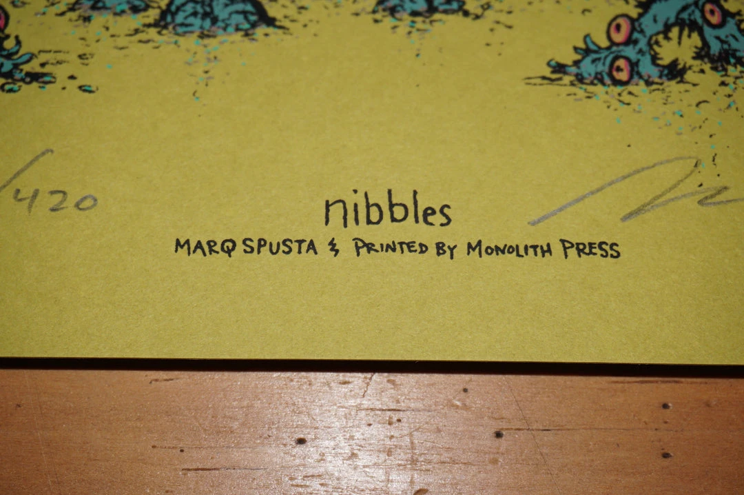 Nibbles - 2016 Marq Spusta 1st Edition Signed And Numbered C2E2 Poster Print Art Prints 7 Nibbles - 2016 Marq Spusta 1st Edition Signed And Numbered C2E2 Poster Print Art Prints