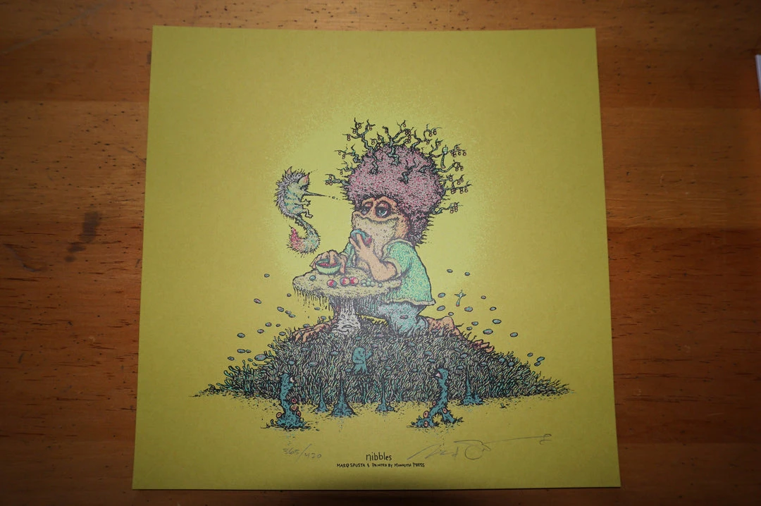 Nibbles - 2016 Marq Spusta 1st Edition Signed And Numbered C2E2 Poster Print Art Prints 9 Nibbles - 2016 Marq Spusta 1st Edition Signed And Numbered C2E2 Poster Print Art Prints