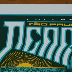 Pearl Jam - 2013 Brad Klausen Print Lollapalooza Poster Sao Paulo, Brazil S/N Gig Posters