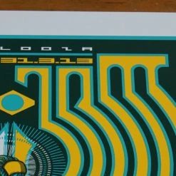 Pearl Jam - 2013 Brad Klausen Print Lollapalooza Poster Sao Paulo, Brazil S/N Gig Posters