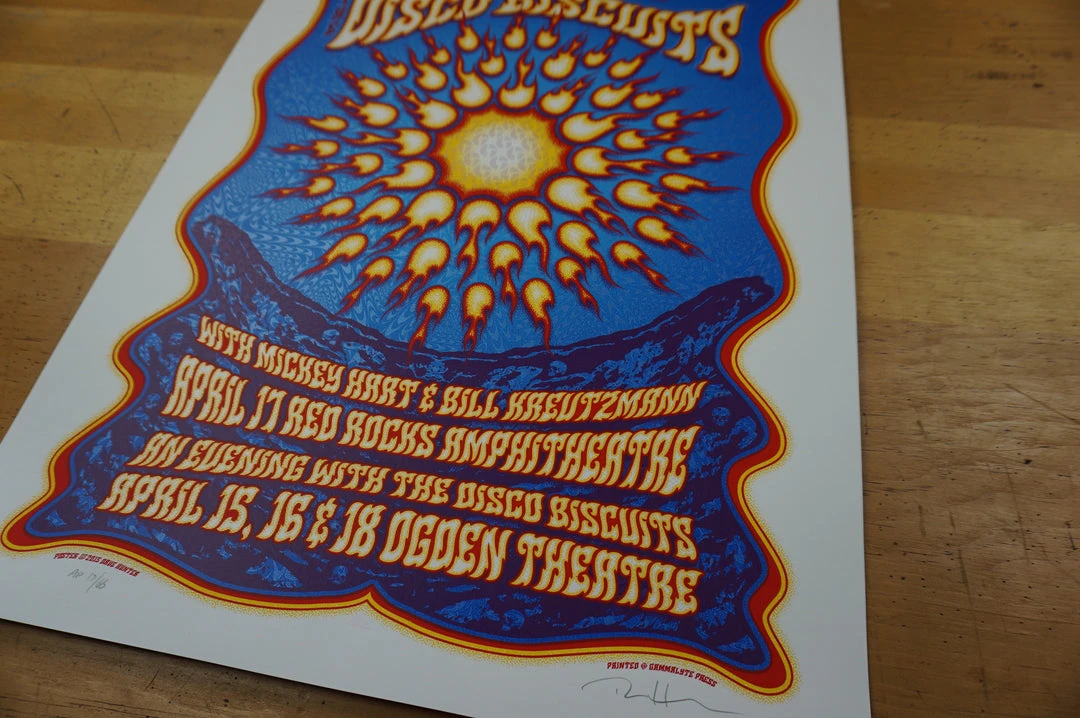 Bisco Inferno - 2015 Dave Hunter Poster Disco Biscuits Denver, CO Red Rocks Colorado 10 Bisco Inferno - 2015 Dave Hunter Poster Disco Biscuits Denver, CO Red Rocks Colorado