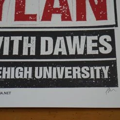 Bob Dylan - 2013 Print Mafia Poster Bethleham, PA Stabler Arena 15 Bob Dylan - 2013 Print Mafia Poster Bethleham, PA Stabler Arena