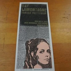 Gig Posters Ray Lamontagne - 2006 Print Mafia Poster Nashville, TN War Memorial