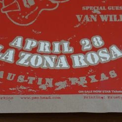 Ted Nugent - 2013 Billy Perkins Poster La Zona Rosa Austin TX Gig Posters