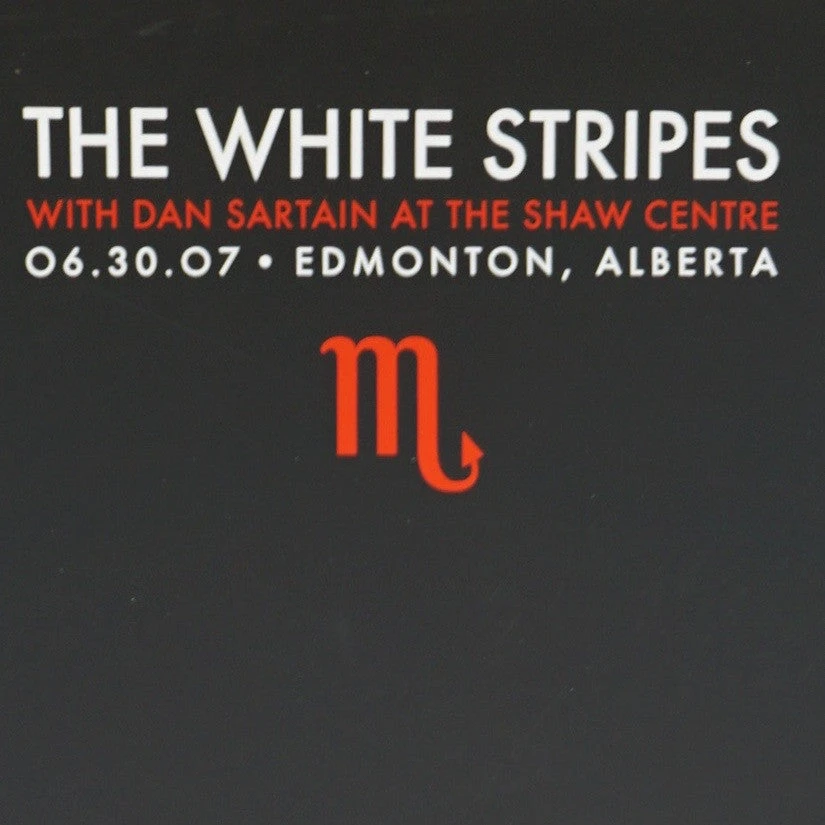 The White Stripes - 2007 Rob Jones Poster Edmonton, Alberta Gig Posters 3 The White Stripes - 2007 Rob Jones Poster Edmonton, Alberta Gig Posters