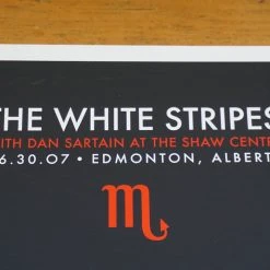 The White Stripes - 2007 Rob Jones Poster Edmonton, Alberta Gig Posters 12 The White Stripes - 2007 Rob Jones Poster Edmonton, Alberta Gig Posters