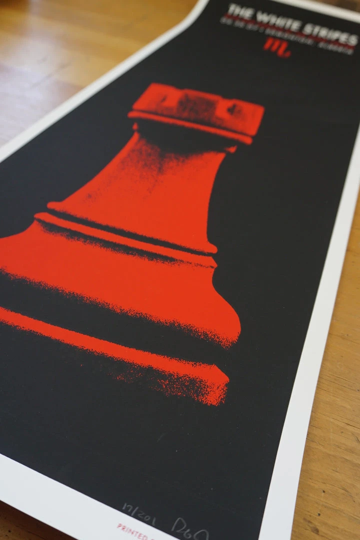 The White Stripes - 2007 Rob Jones Poster Edmonton, Alberta Gig Posters 10 The White Stripes - 2007 Rob Jones Poster Edmonton, Alberta Gig Posters