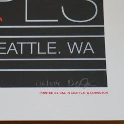 The White Stripes - 2007 Rob Jones Poster Seattle, WA Paramount Jack White