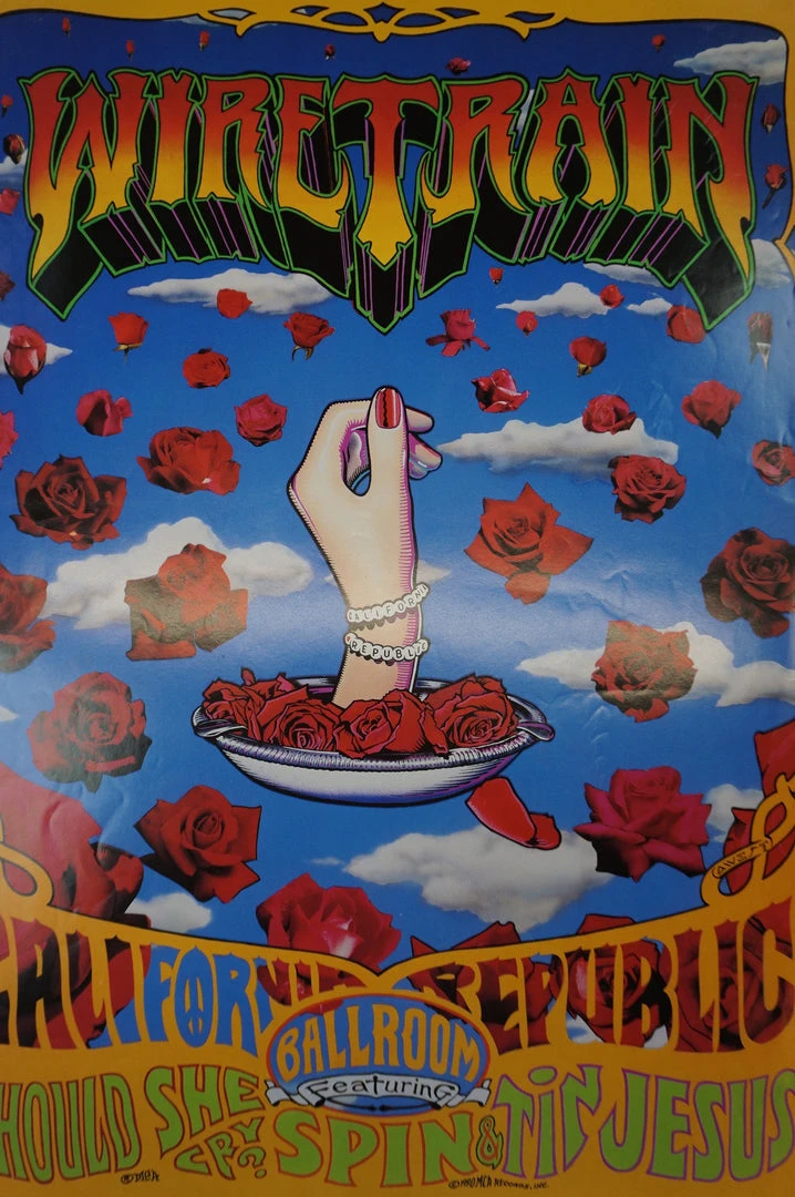 Sold Out Posters Gig Posters Wiretrain - 1990 Poster Spin, Tin Jesus, Should She Cry 4 Sold Out Posters Gig Posters Wiretrain - 1990 Poster Spin, Tin Jesus, Should She Cry