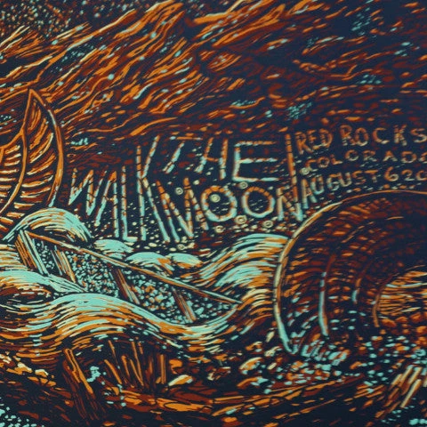Colorado Walk The Moon - 2015 James Eads Poster Red Rocks, CO 3 Colorado Walk The Moon - 2015 James Eads Poster Red Rocks, CO