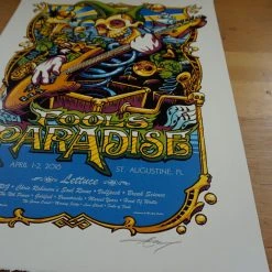Fool's Paradise - 2016 AJ Masthay Poster St Augustine, FL Gig Posters