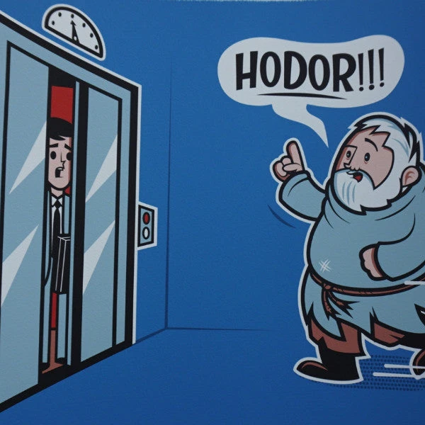 Hold The Door - 2016 Dave Perillo Poster Hodor Game Of Thrones 3 Hold The Door - 2016 Dave Perillo Poster Hodor Game Of Thrones