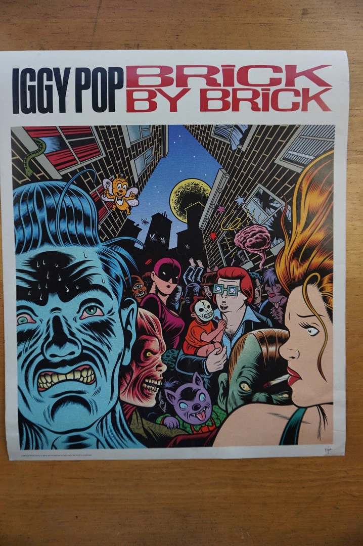 Sold Out Posters Iggy Pop - 1990 Virgin Records Promotional Two Sided Poster Gig Posters 4 Sold Out Posters Iggy Pop - 1990 Virgin Records Promotional Two Sided Poster Gig Posters