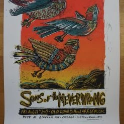 Sons Of The Never Wrong - 2009 Dan Grzeca Poster Old Town School