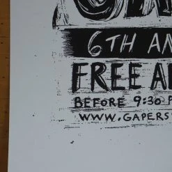 Gapers Block - 2009 Dan Grzeca Poster Chicago, IL Metro VARIANT