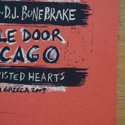 X - 2009 Dan Grzeca Poster Chicago, IL Double Door Punk Rock