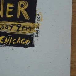 Escovedo Buckner - 2009 Dan Grzeca Poster Chicago, IL Schubas