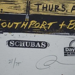 Escovedo Buckner - 2009 Dan Grzeca Poster Chicago, IL Schubas