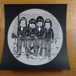 Ramonkeys - 2016 Mosher The Ramones Poster Chicago Street Artist