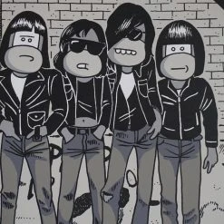 Ramonkeys - 2016 Mosher The Ramones Poster Chicago Street Artist