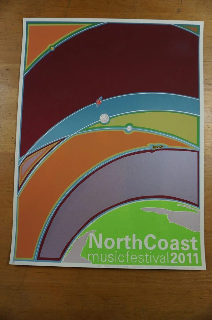 North Coast - 2011 Fugscreens Studios Poster NCMF Chicago, IL 4 North Coast - 2011 Fugscreens Studios Poster NCMF Chicago, IL