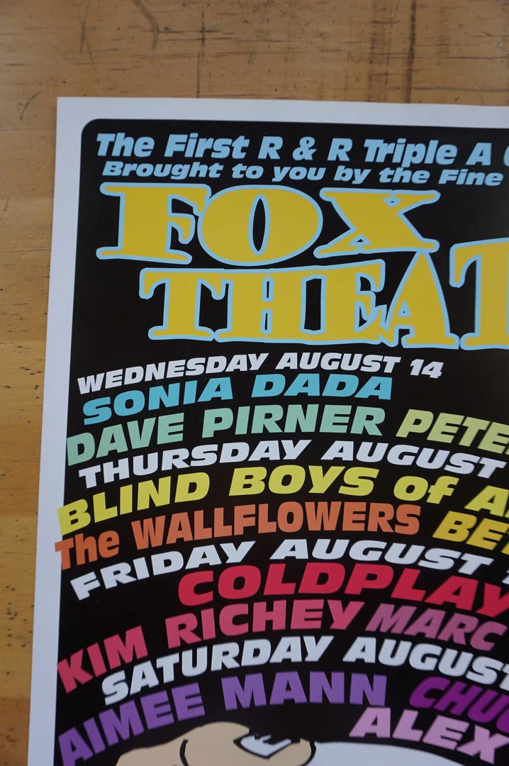 Colorado Triple A Convention - Jeff Holland Poster Boulder, CO, Coldplay, The Wallflowers 5 Colorado Triple A Convention - Jeff Holland Poster Boulder, CO, Coldplay, The Wallflowers