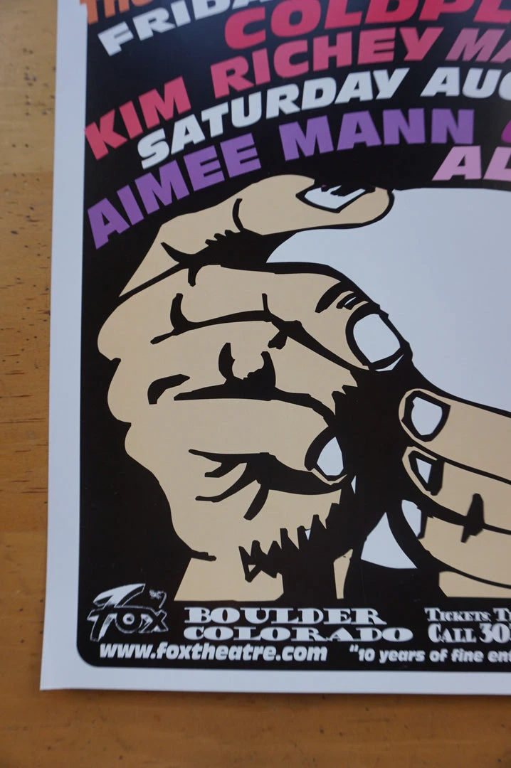 Colorado Triple A Convention - Jeff Holland Poster Boulder, CO, Coldplay, The Wallflowers 8 Colorado Triple A Convention - Jeff Holland Poster Boulder, CO, Coldplay, The Wallflowers