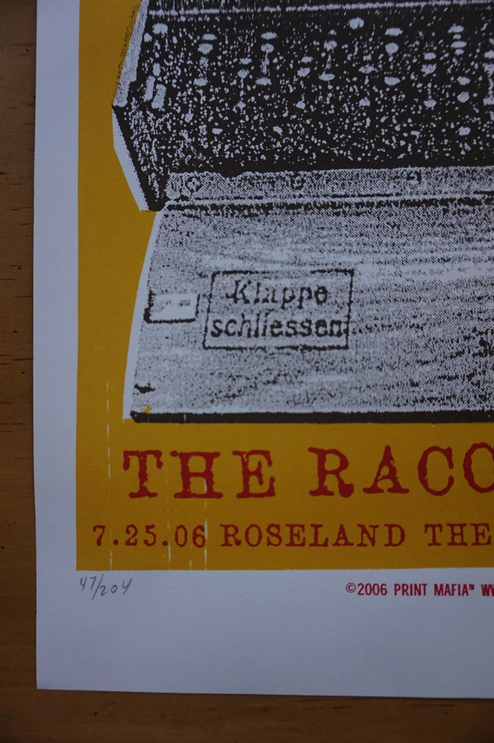 Gig Posters The Raconteurs - 2006 Print Mafia Poster Jack White Portland 9 Gig Posters The Raconteurs - 2006 Print Mafia Poster Jack White Portland