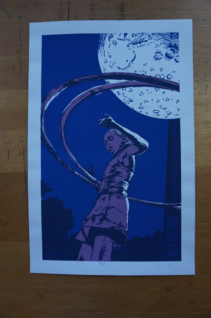 Blue October - 2009 Billy Perkins Poster Philadelphia, PA Living Arts 4 Blue October - 2009 Billy Perkins Poster Philadelphia, PA Living Arts